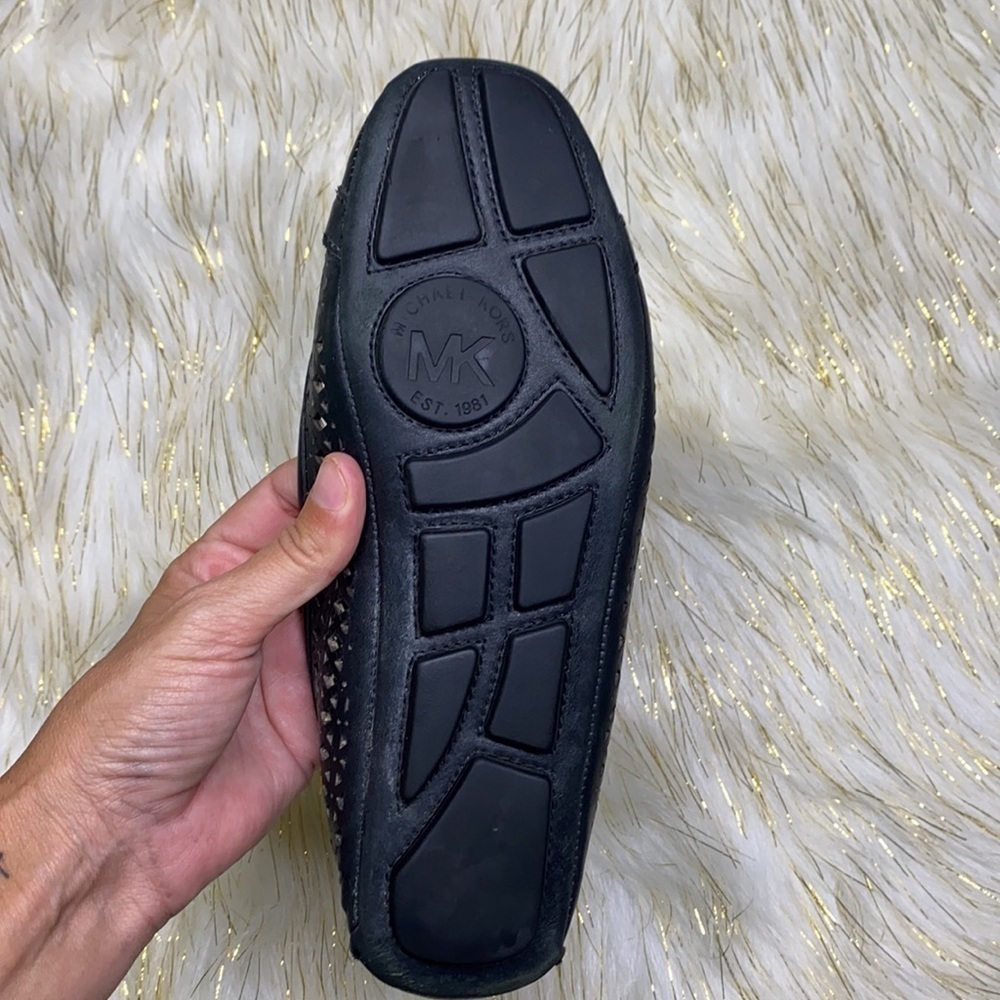 Michael Kors -Fulton Black Woven Moccasin Flat 6.5 - Picture 13 of 13